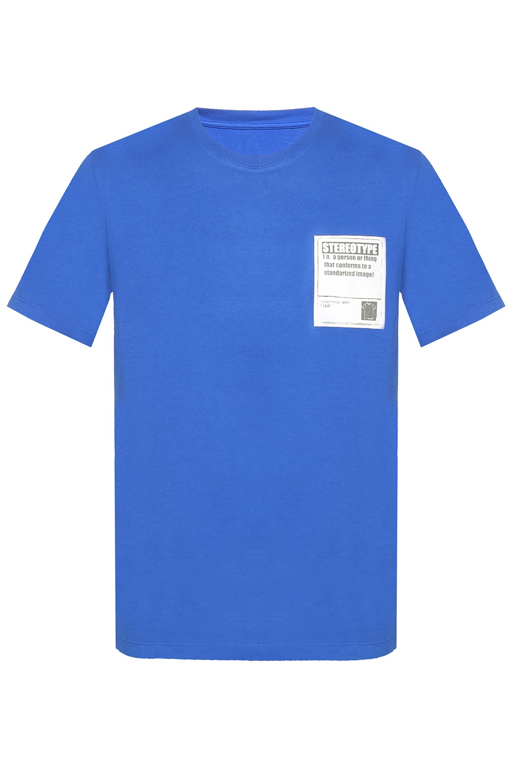 Blue Patched T-shirt Maison Margiela - Vitkac Canada